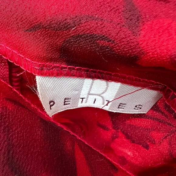 Vintage 90s Reitman’s Red Floral Mini Dress Coquette Soft Girl Summer Festival M - Picture 3 of 10